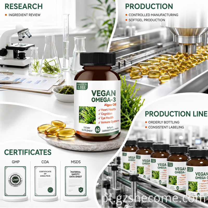Vegan Omega 3 Algae Softgels10